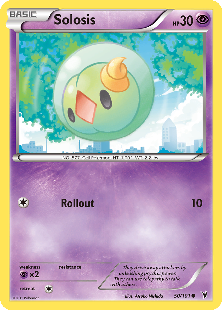 pokemon solosis card Solosis (42/101)