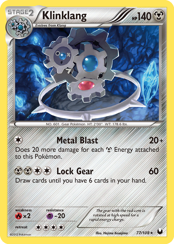 klinklang pokemon card Japanese N's 066/100 sv9 TCG From the XY Steam Siege set Klinklang (Poke Ball Pattern) -
