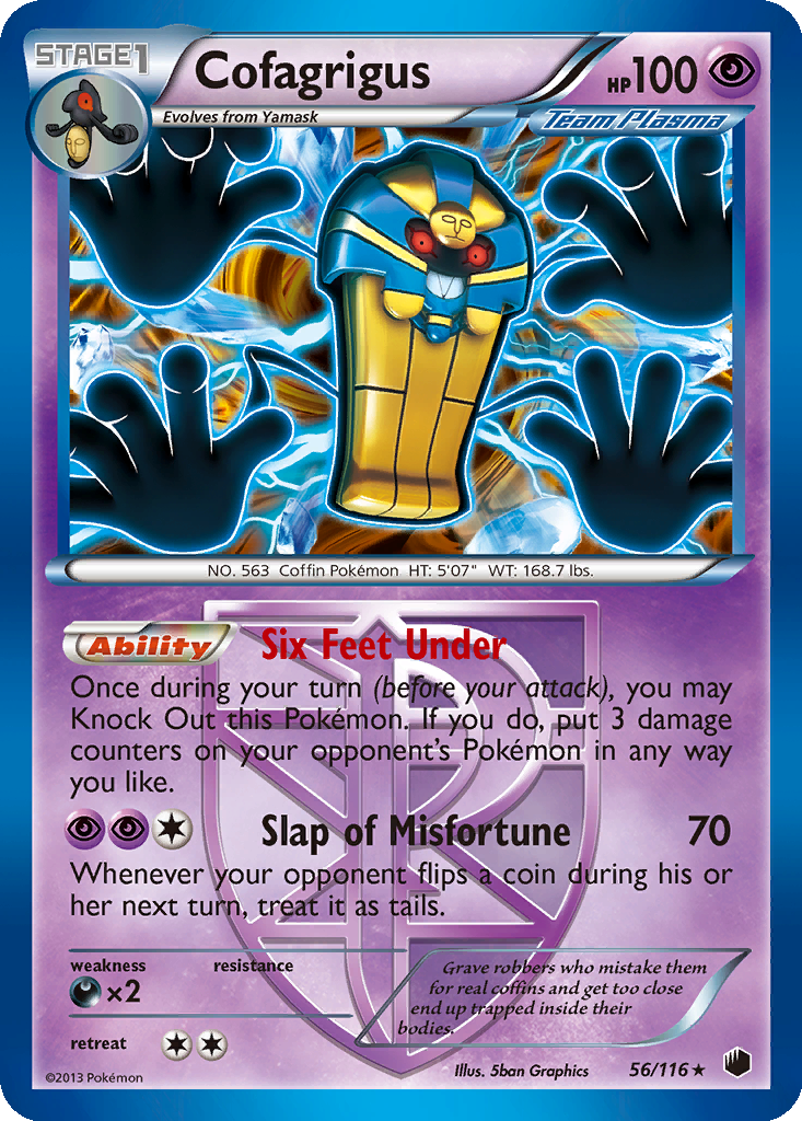 cofagrigus pokemon card value Like new Mint Condition. Cofagrigus Holo Cracked Ice -