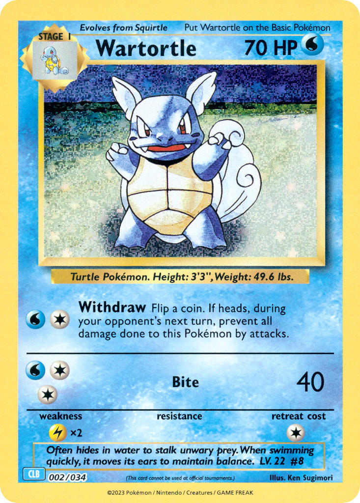 Wartortle Cards | Dex - for TCG Collectors
