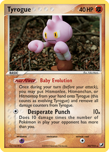 tyrogue pokemon card value 10 Best Baby Pokmon Cards (& How Much They're Worth) Rare Retreat cost Why did Tyrogue do this