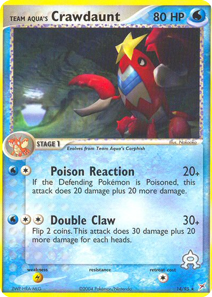 Team Aqua's Crawdaunt | Dex - for TCG Collectors