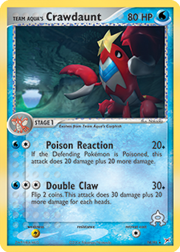 Crawdaunt Cards | Dex - for TCG Collectors