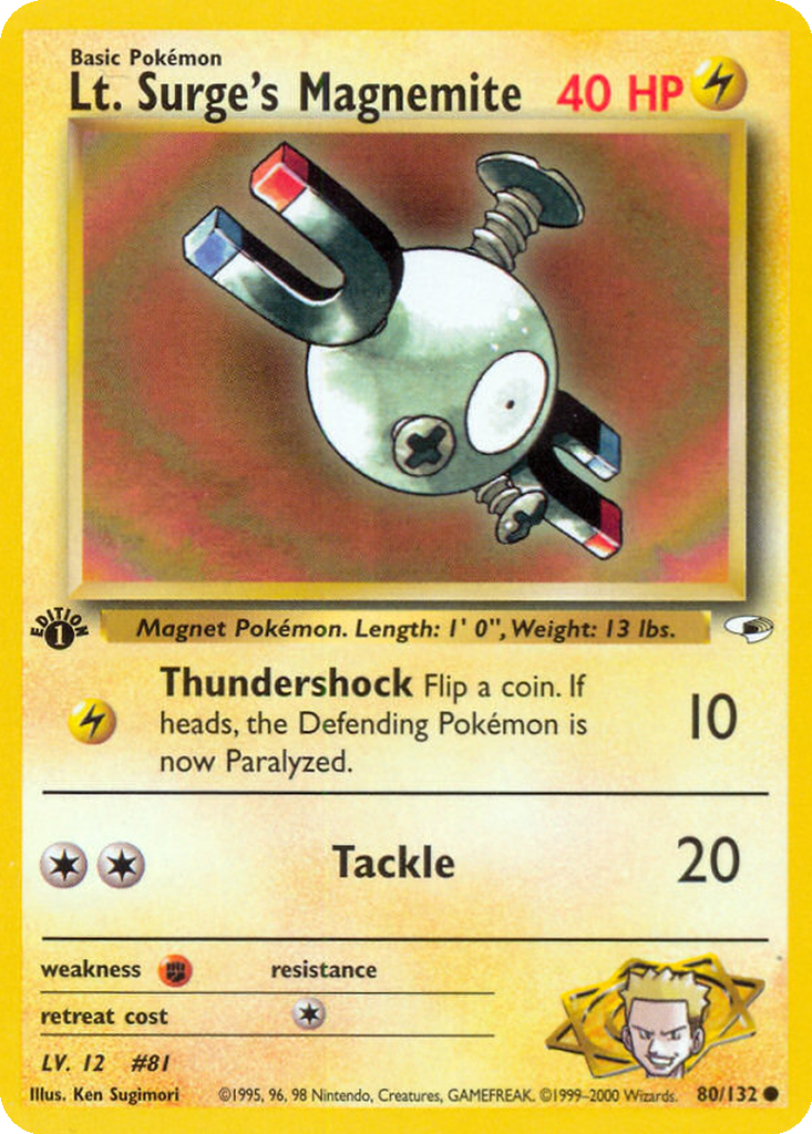 1999 magnemite pokemon card Game #53 1st Edition Price Guide Electro Ball 10 1999 Pokemon Game 53 Magnemite