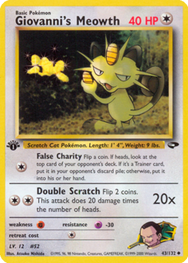 Giovanni's Meowth | Dex - for TCG Collectors