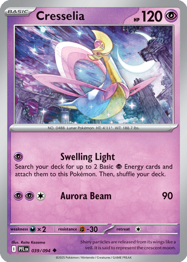 cresselia ex pokemon card TCG Pocket deck guide and list Its Crescent Glow attack can search up three Psychic energy on your first turn if you go second Cresselia EX drop event: Promo