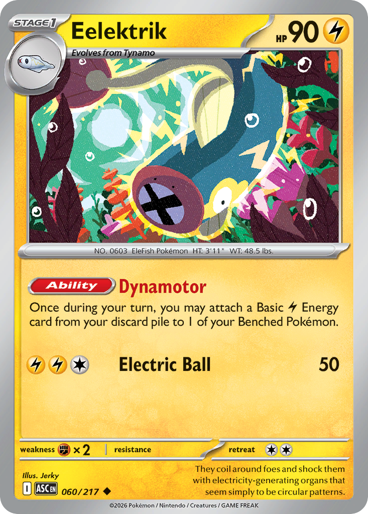 Eelektrik Cards | Dex - for TCG Collectors
