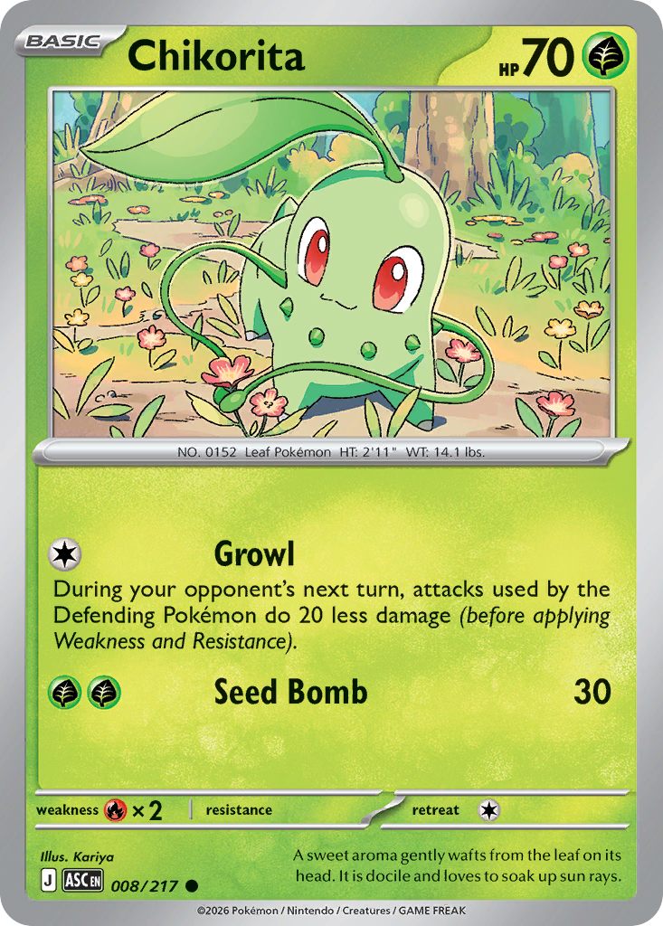 shiny chikorita pokemon card - Mysterious Treasures Description coming soon... Chikorita [Holo] #2 Prices |