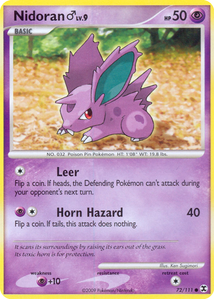 rare nidoran pokemon card Nidoran M - Triumphant - Pokemon