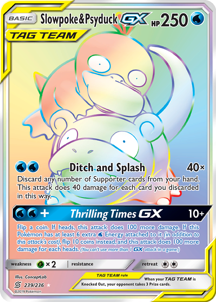 Slowpoke & Psyduck GX | Dex - for TCG Collectors