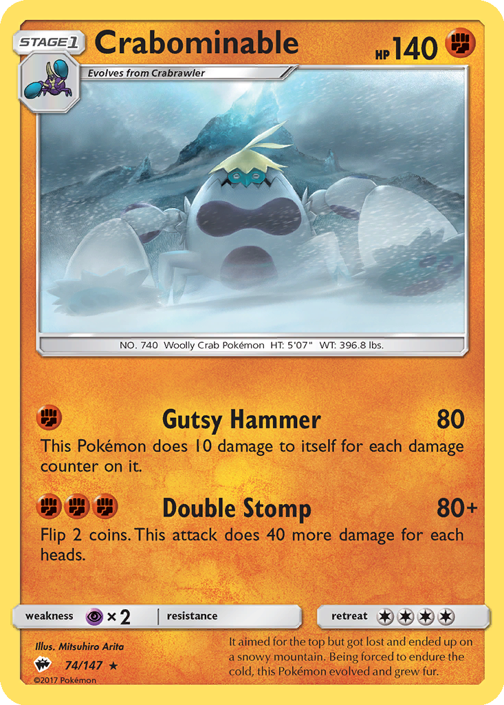 crab pokemon card Crabominable Cards | Dex