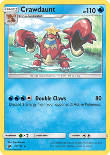 Crawdaunt Cards | Dex - for TCG Collectors