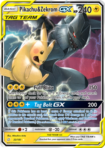 Pikachu & Zekrom GX | Dex - for TCG Collectors