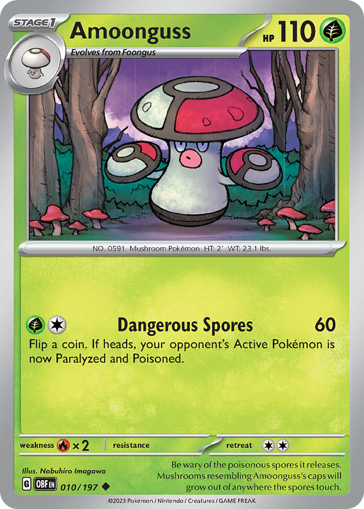 amoonguss ex pokemon card Amoonguss ex (011/159) [Scarlet & Violet: Journey Together]