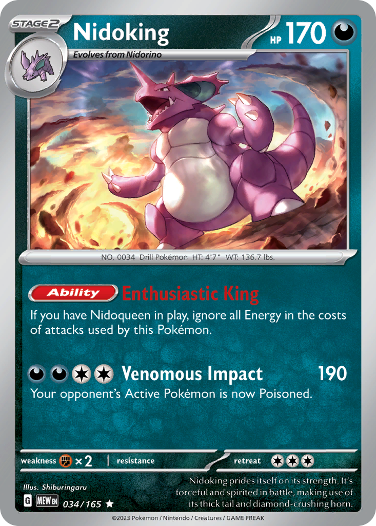Nidoking | Dex - for TCG Collectors