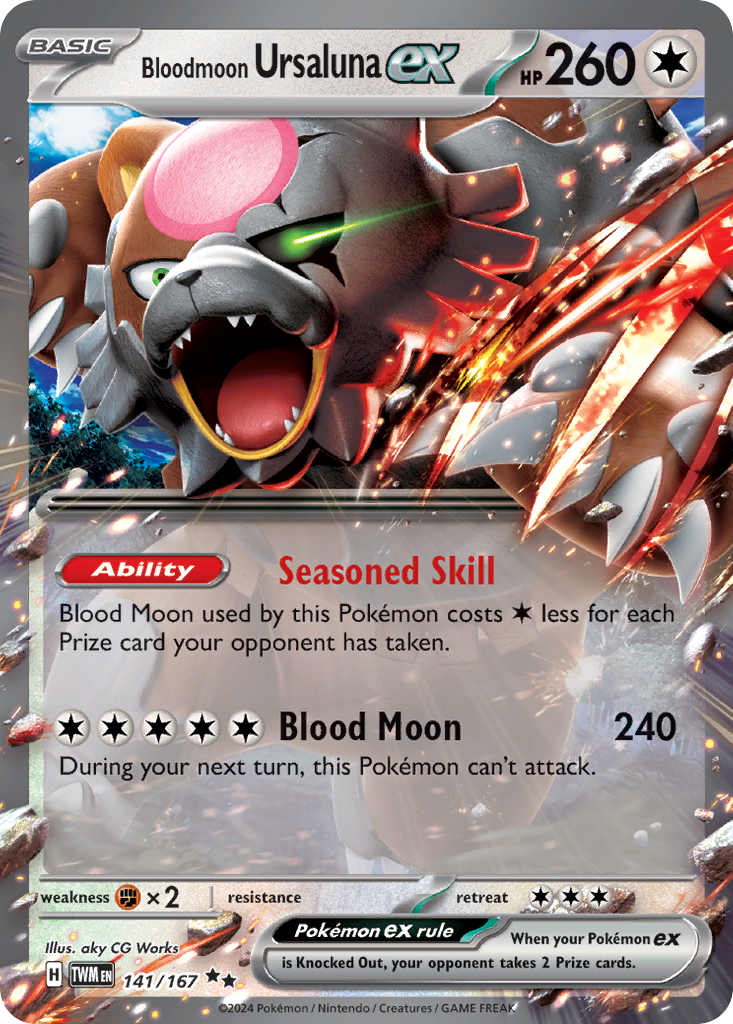 Bloodmoon Ursaluna ex | Dex - for TCG Collectors