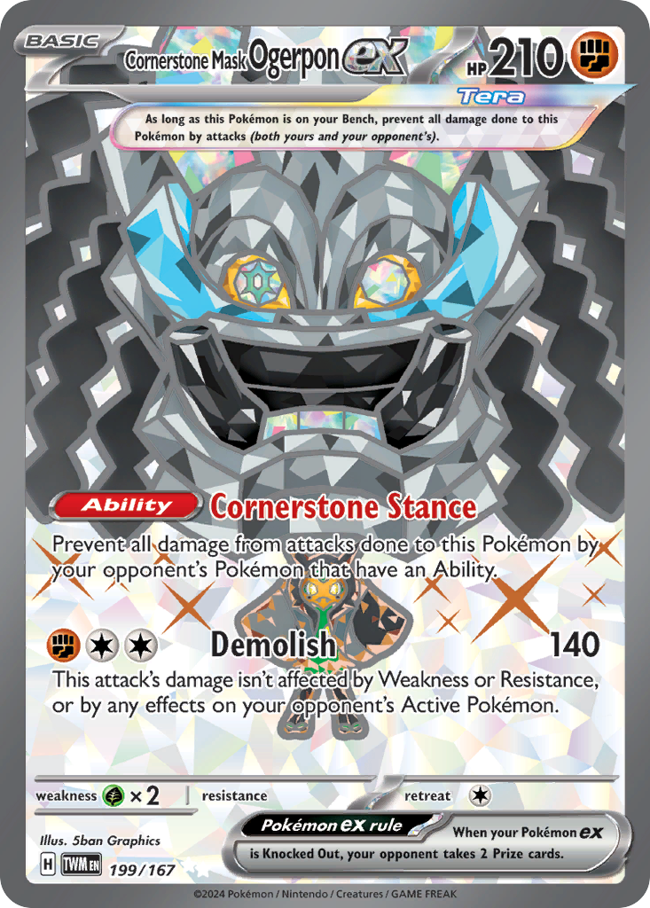 Cornerstone Mask Ogerpon ex | Dex - for TCG Collectors