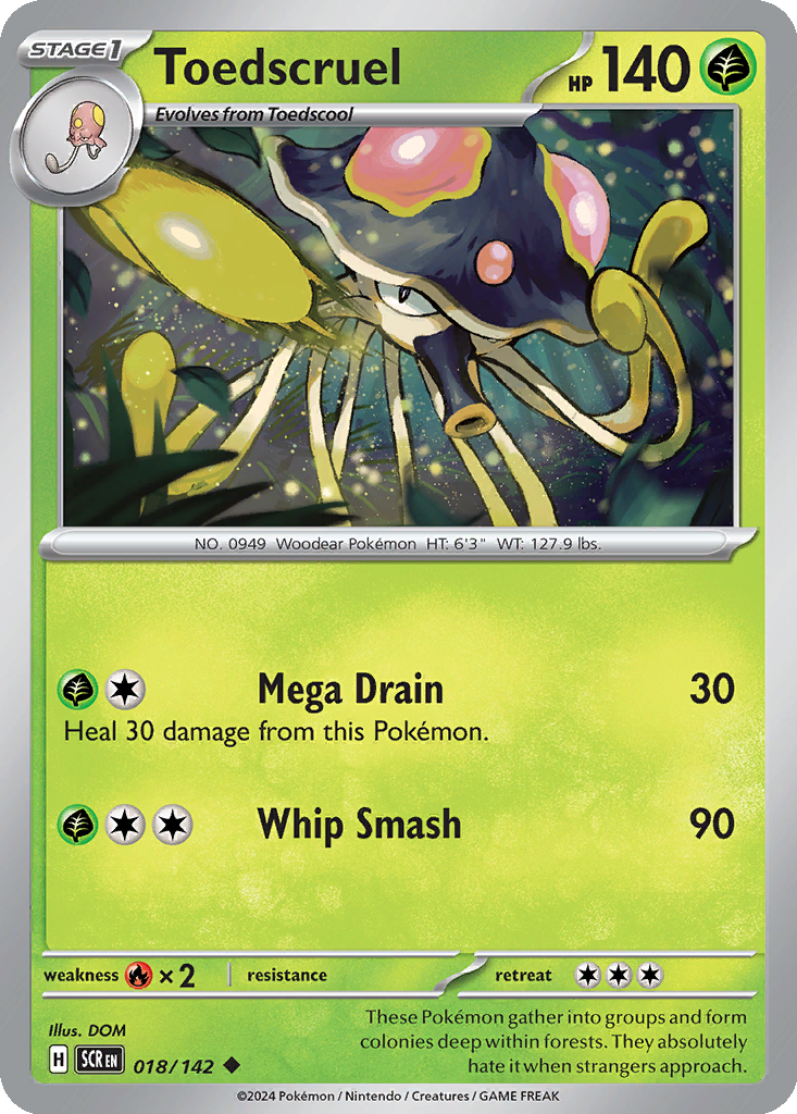 toedscruel ex pokemon card value Toedscruel ex - 005/091 - SV: Paldean Fates [DOUBLE RARE]