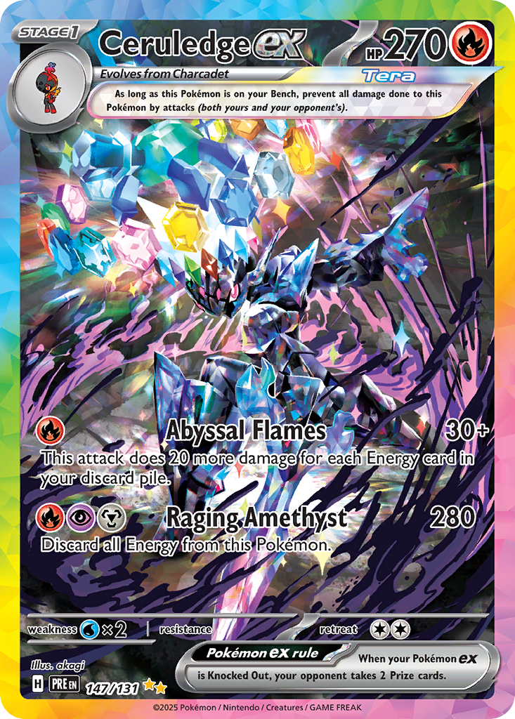 pokemon card ceruledge ex (Promo-B 66) New Pokmon TCG Special Art