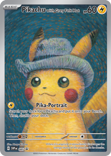 ポケモン ピカチュウ with Gray Rabbit Hat Pikachu with Grey Felt Hat | Dex - for TCG Collectors