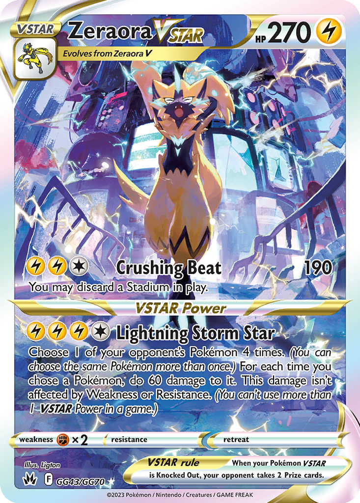 pokemon card zeraora Basic Zeraora HP 120 Wild Charge Attack Rarity Yellow Vibrant Pokmon