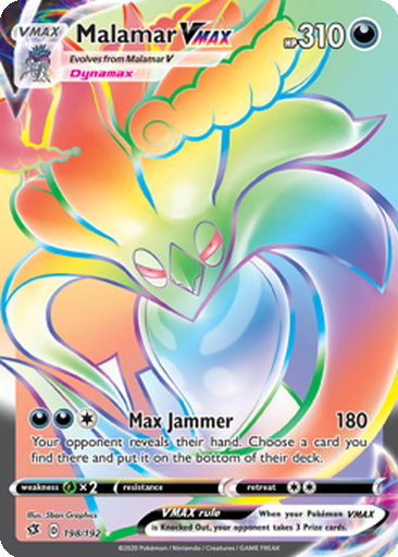 malamar v pokemon card value Pokemon Tcg Malamar V (Full Art) 186/192 Swsh02: Rebel Clash Holo NM