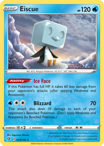 shiny eiscue pokemon card Amazon.com: Eiscue ex - Tera - 042/197 Double Rare - Obsidian Flames