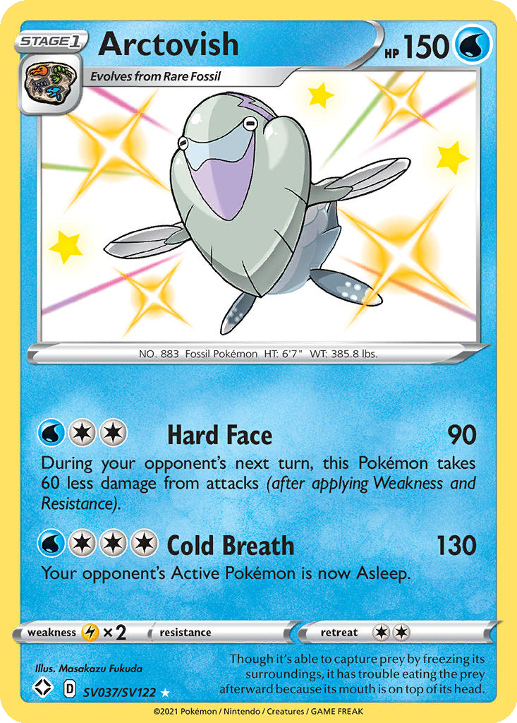 arkeis pokemon card Arctovish - SWSH03: Darkness Ablaze Weakness Water 2 Retreat Cost M Arceus Y GX pokemon