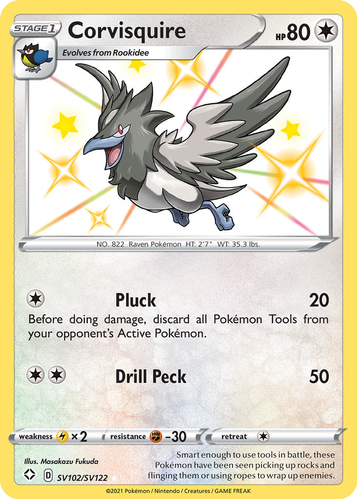 corvisquire pokemon card value Pokmon TCG Pokmon Corvisquire Uncommon Regular variation to centering Corvisquire #220 Prices | Pokemon