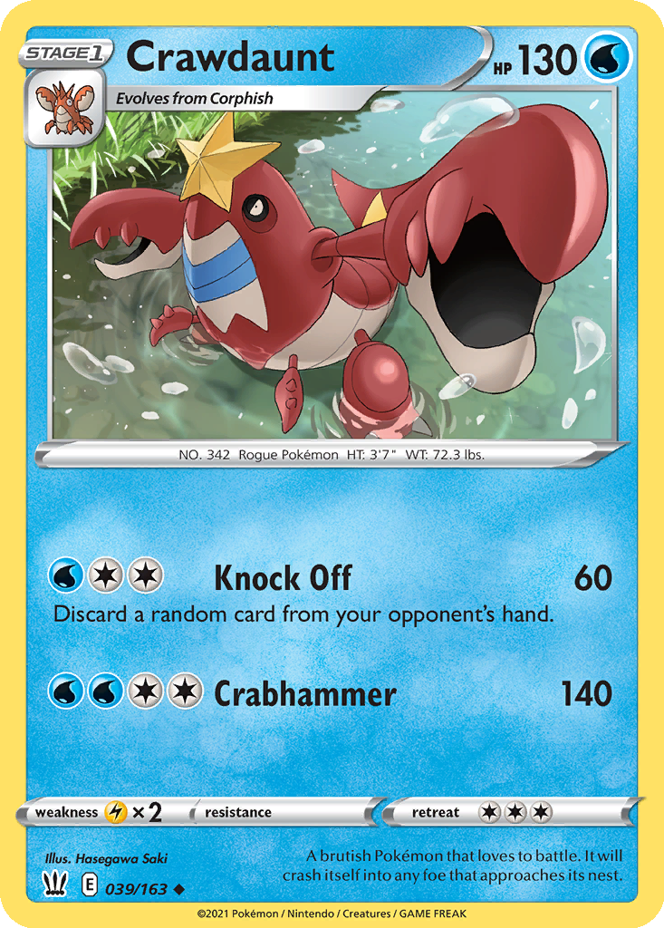 Crawdaunt Cards | Dex - for TCG Collectors