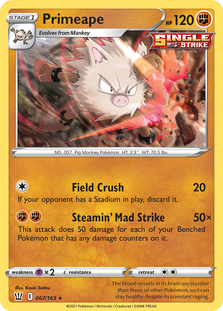 Primeape | Dex - for TCG Collectors