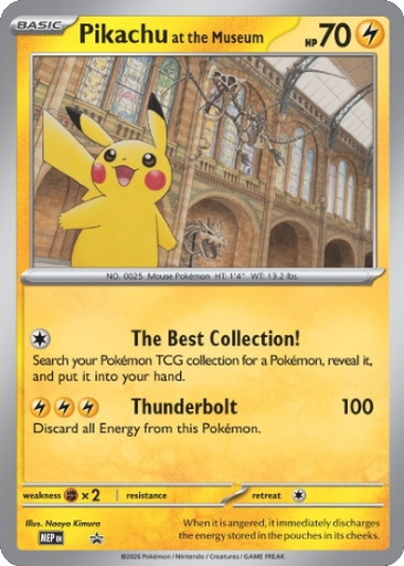 Pikachu at the Museum | Dex - for TCG Collectors