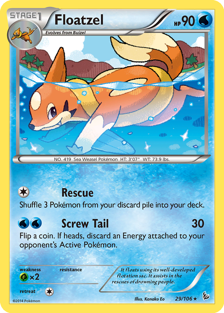 floatzel pokemon card value TCG - s9 - 029/100 (U) If heads Have this textured Floatzel card